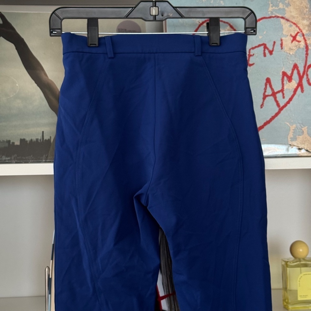 SANDRO PARIS Blue Skinny Ankle Zipper Trouser - Picture 3 of 6